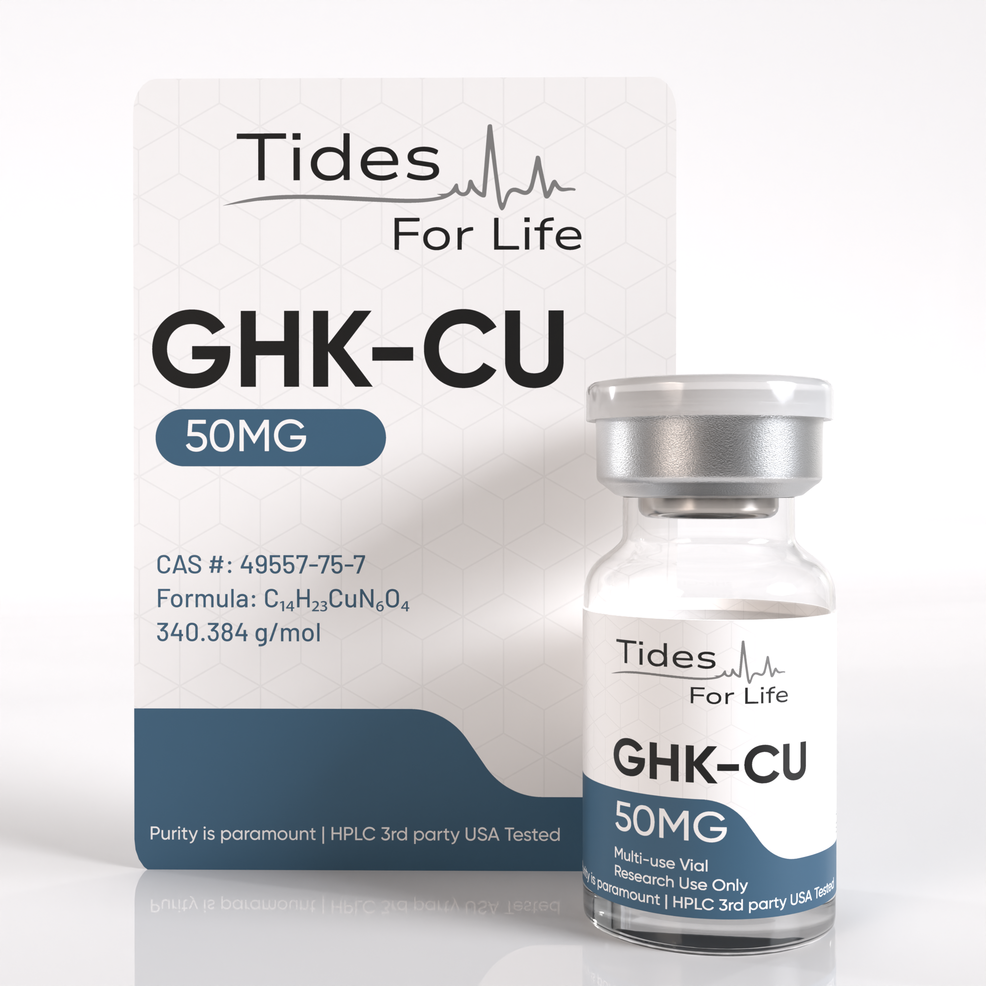 GHK-CU 50mg card and vial mockup